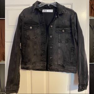 Zara Black Jean Jacket